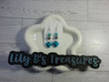 Turquoise Heart Drop Earrings with Sterling Silver Hooks