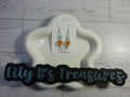 Aqua and Sunset Orange Beaded Drop Earrings with Sterling Silver Hooks