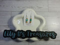 Turquoise Blue and Brown Beaded Drop Earrings with Sterling Silver Hooks