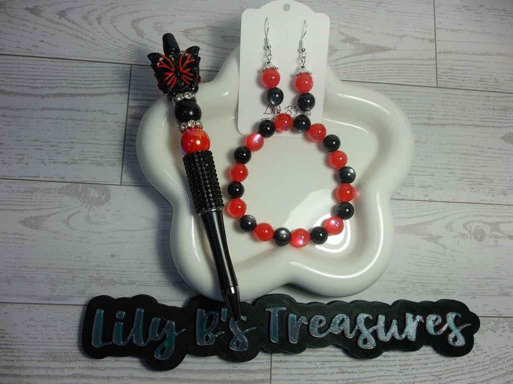 Red & Black Cat Eye Bundle