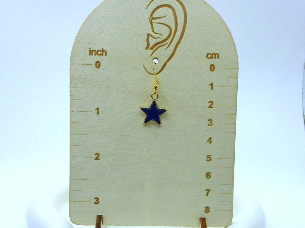 Star Earrings with Gold Plated 925 Hooks – Choose Your Color