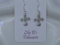 Handcrafted Sterling Silver Cross Pendant Earrings – Various Styles