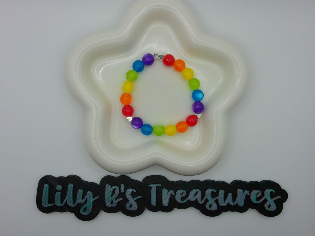 Rainbow Pride Resin Bead Bracelet – Choose Your Style | LGBTQ+ Jewelry