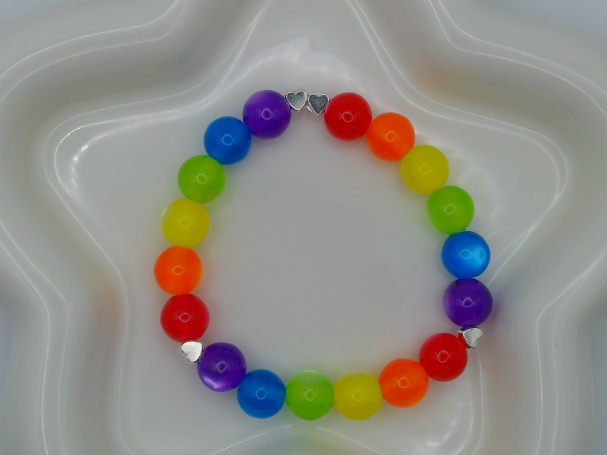 Rainbow Pride Resin Bead Bracelet – Choose Your Style | LGBTQ+ Jewelry
