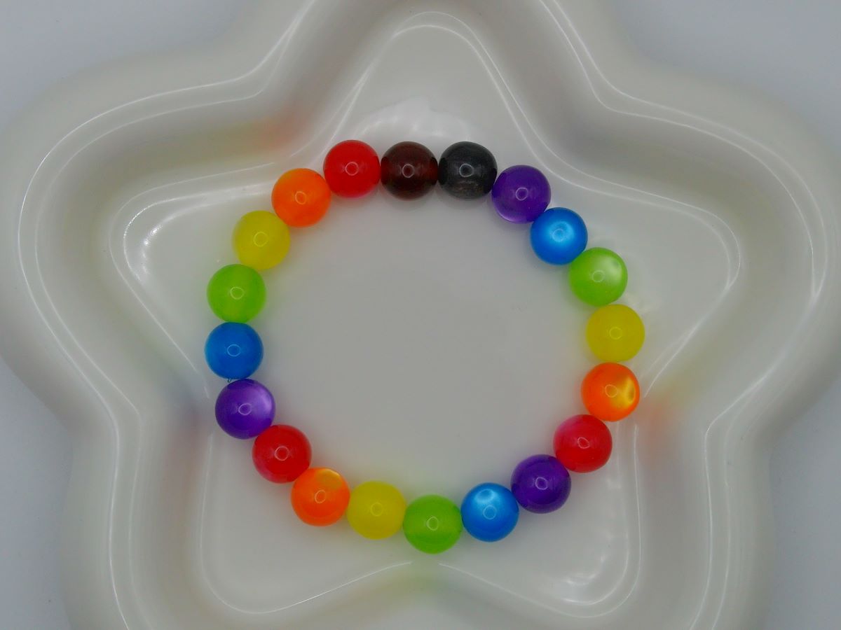 Rainbow Pride Resin Bead Bracelet – Choose Your Style | LGBTQ+ Jewelry
