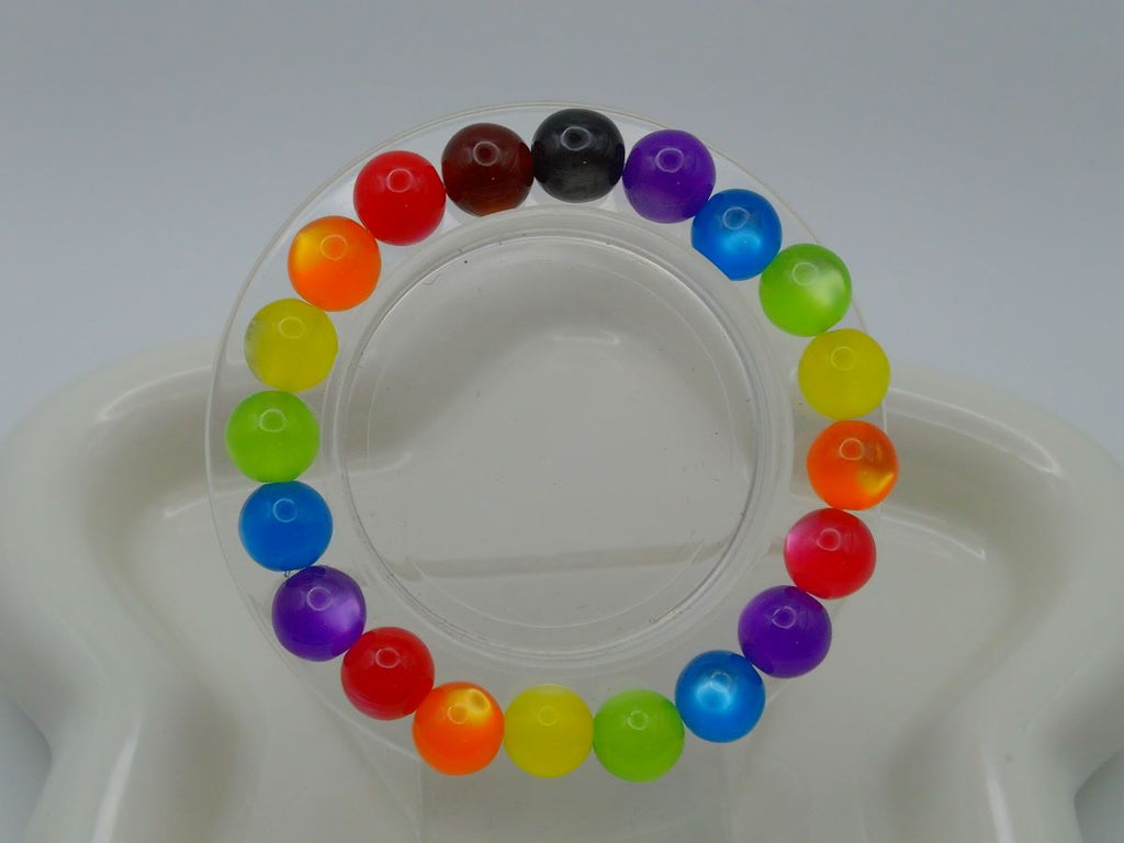 Rainbow Pride Resin Bead Bracelet – Choose Your Style | LGBTQ+ Jewelry