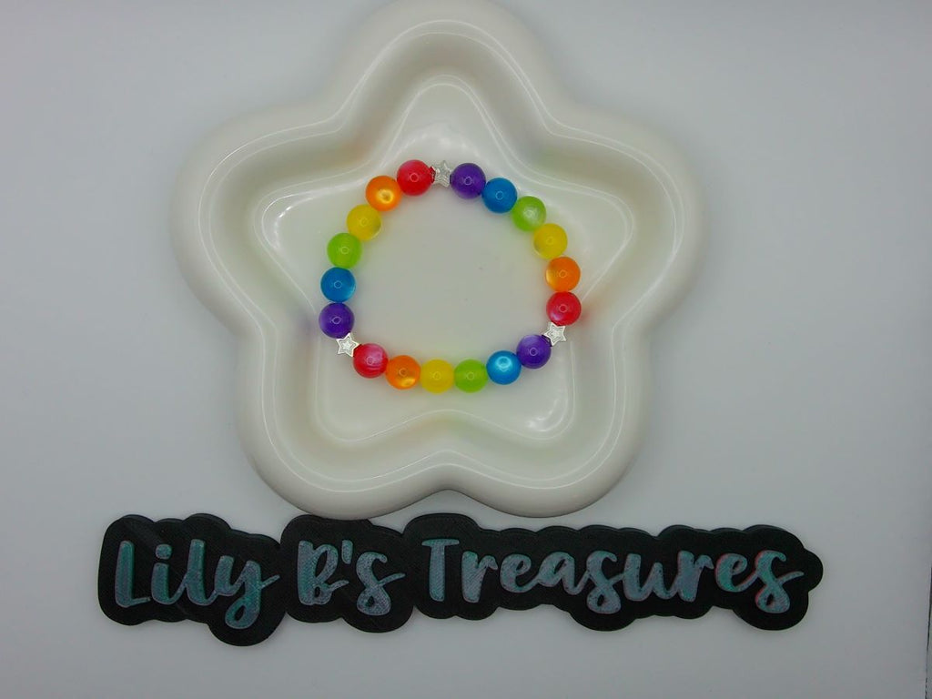 Rainbow Pride Resin Bead Bracelet – Choose Your Style | LGBTQ+ Jewelry